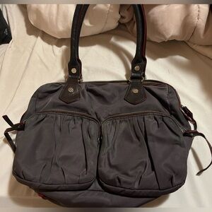 MZ Wallace Grey/ Black Belle Shoulder Bag